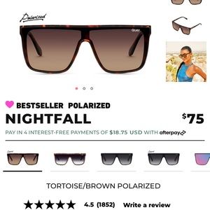 Brand New, Unopened Quay “Nightfall” Sunglasses